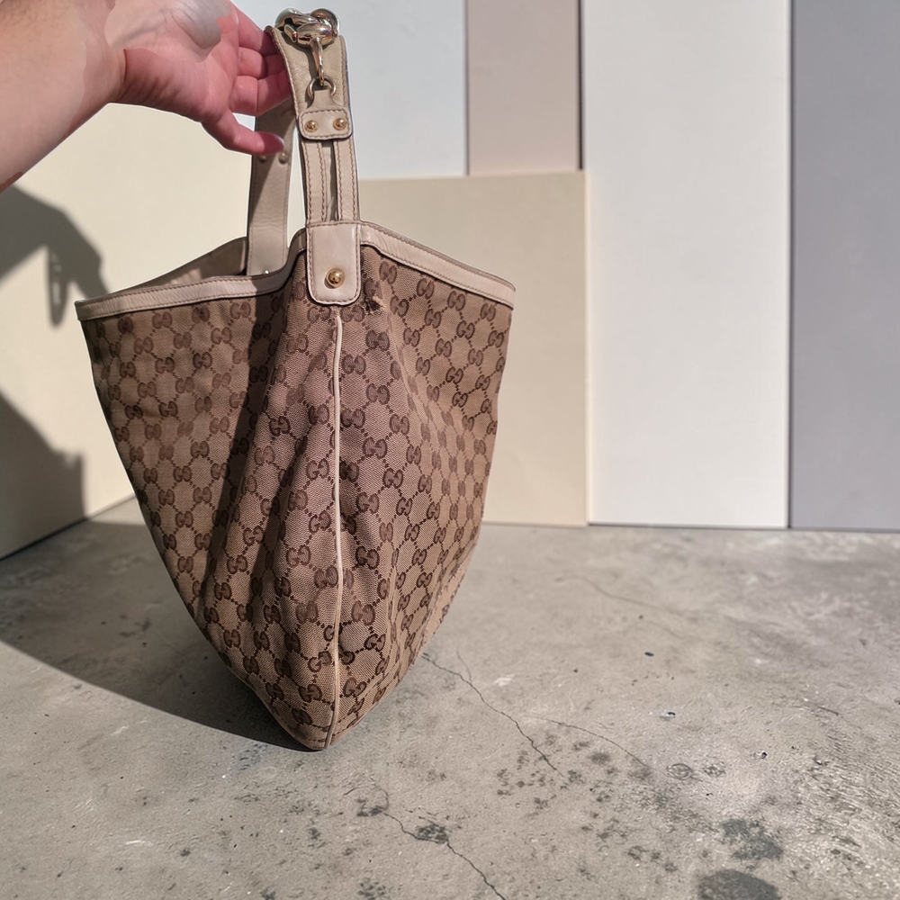 Gucci Brown Monogram Tote Bag